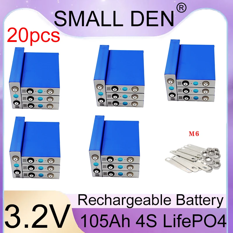 

A-level Lifepo4 battery 3.2V 105AH rechargeable solar lithium iron phosphate battery used for golf carts, photovoltaic RVs