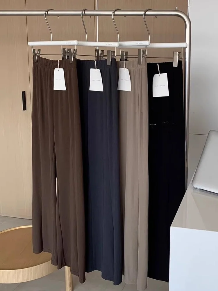 Pantalon de Yoga taille haute pour femmes, Design asymétrique, couleur Pure, fendu, Micro évasé, décontracté, haute élasticité, printemps automne