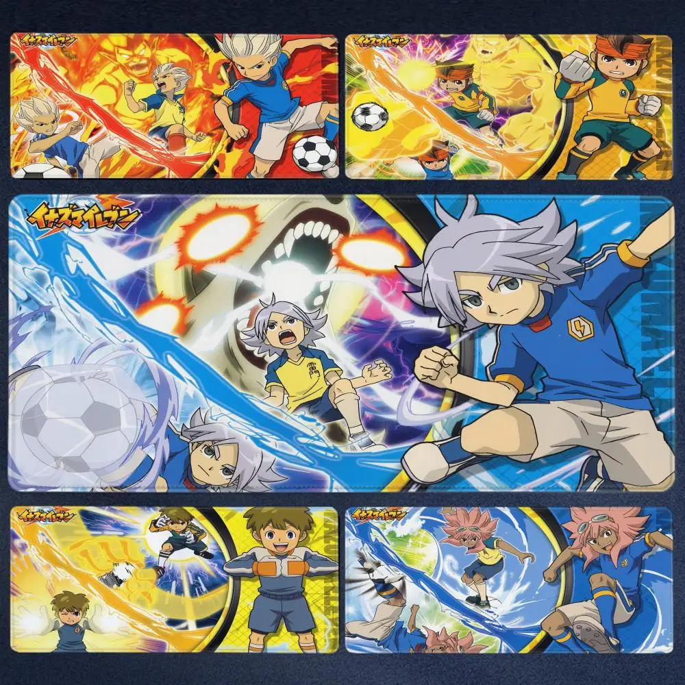 

Anime Large Inazuma Eleven Big PC Gamer HD Print Mouse Pad Computer Desk Mat table pad Locking Edge Keyboard Accessories carpet