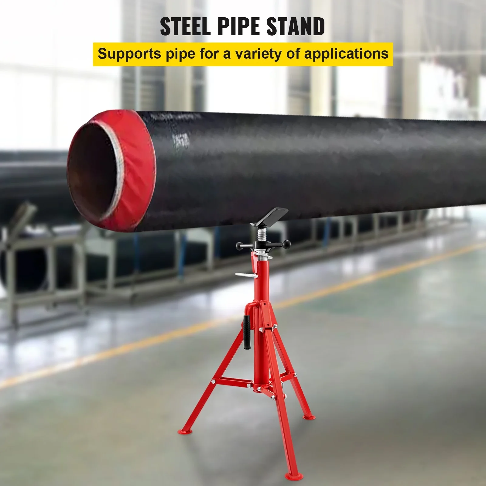 Pipe Jack Stand With V-Head Pipe Stand 1/8\