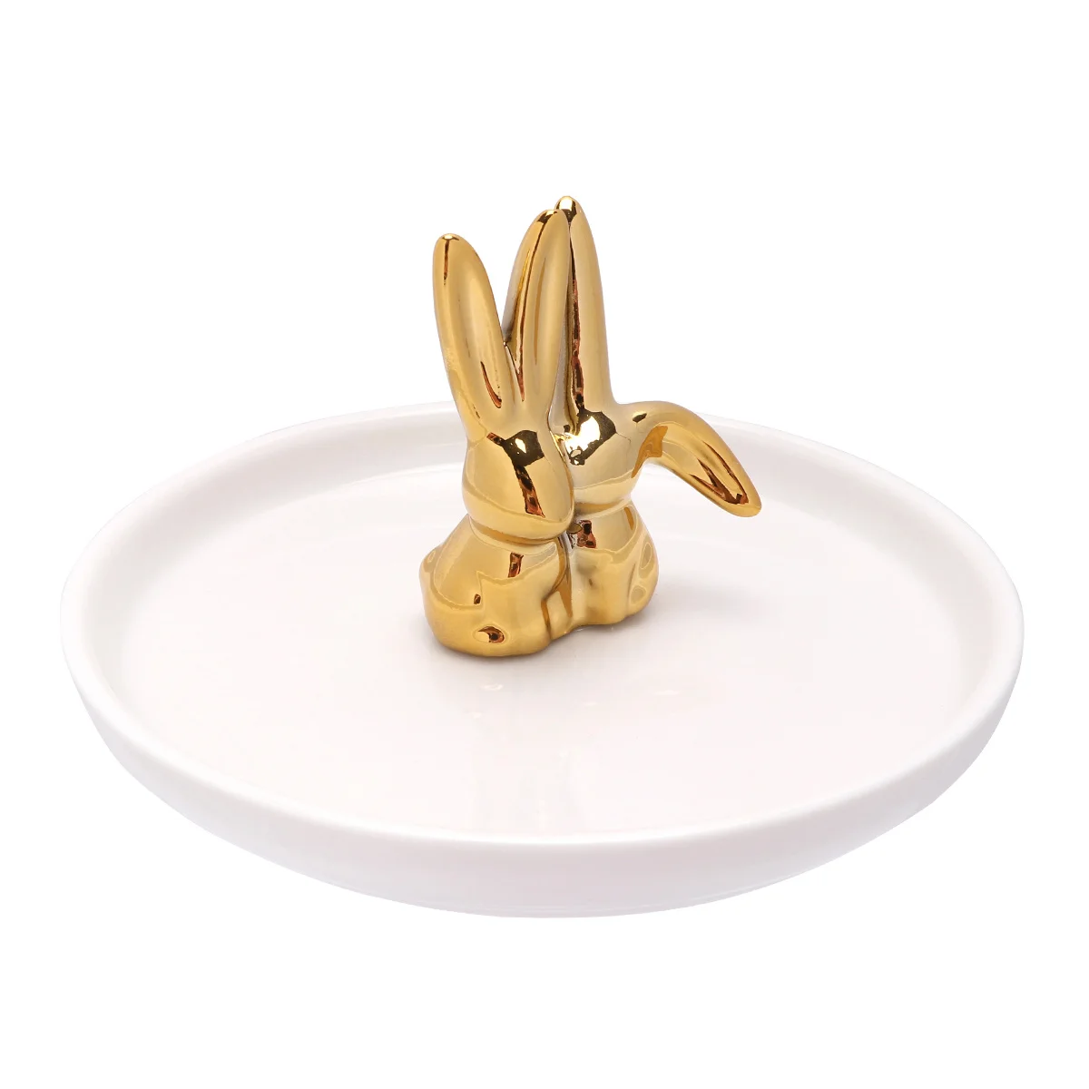 

Керамический органайзер для ювелирных изделий, элегантный поднос для аксессуаров, домашний декор, практичное и декоративное блюдо для хранения