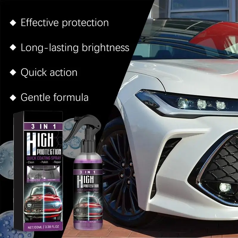 Car Coating Polishing Spray Auto Coating Spray Car Scratch Repairing Nano Spray For Metal Glass Ceramics