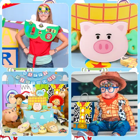 टॉय स्टोरी पार्टी सप्लाई, 50 पीस टॉय स्टोरी बर्थडे पार्टी फेवर-टॉय स्टोरी गुडी बैग कीचेन स्टिकर आदि टॉय स्टोरी पार्टी फेवर 6 best sales पर्व पार्टी की सजावट - №1