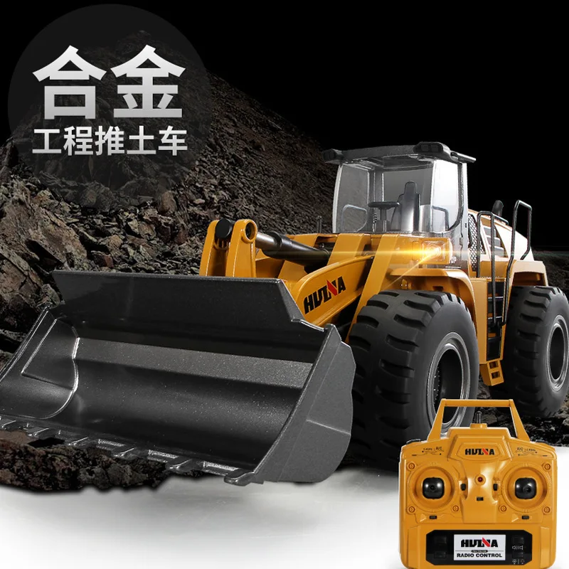 

Бульдозер Huina 583, бульдозер с дистанционной загрузкой, электрический полусплавный симулятор, инженерный автомобиль