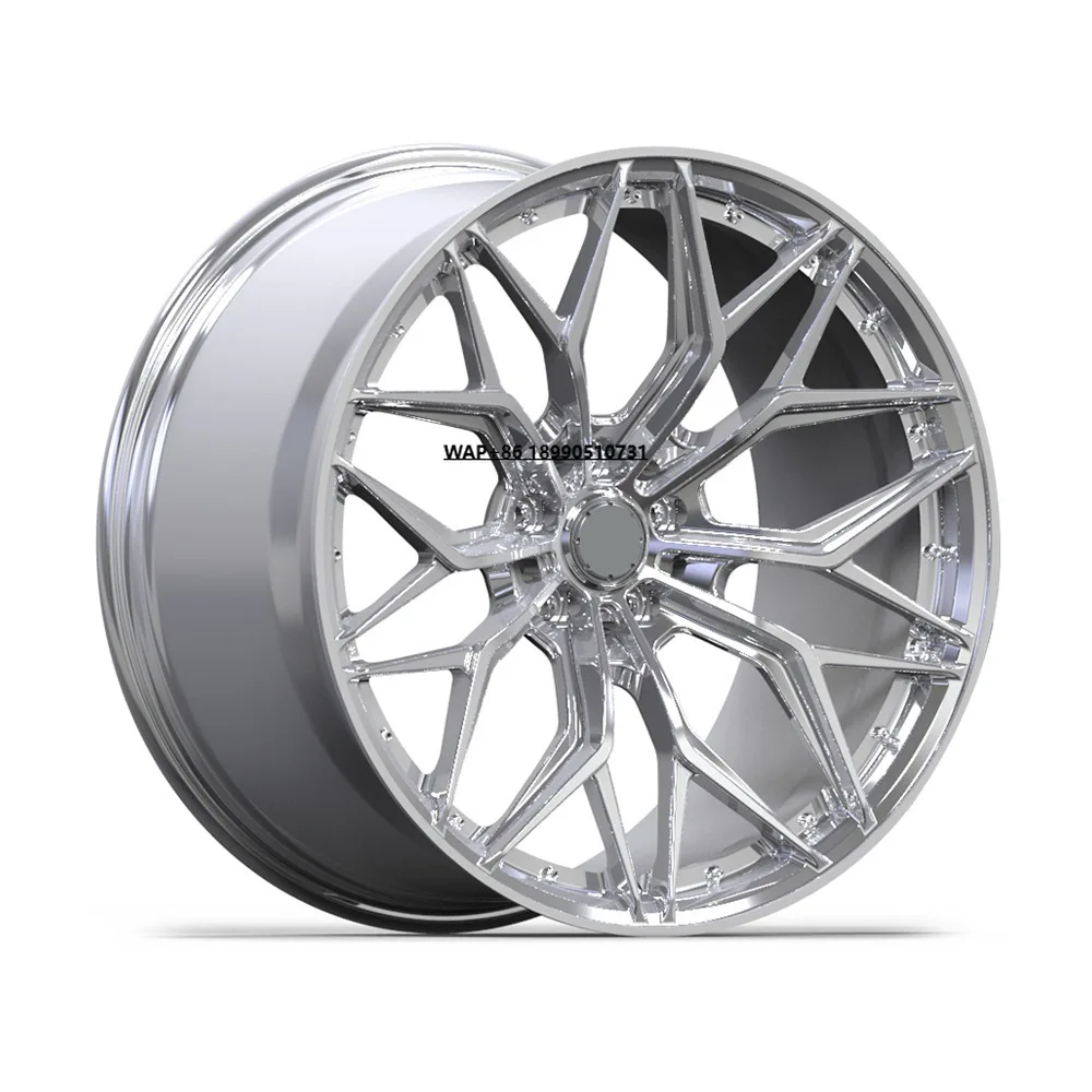 

New Aluminium Alloy Forged Wheel Hub Two Forging Blank for Cross-Border Export Chrome Finish Multi Spoke Retrofit/Upgrade