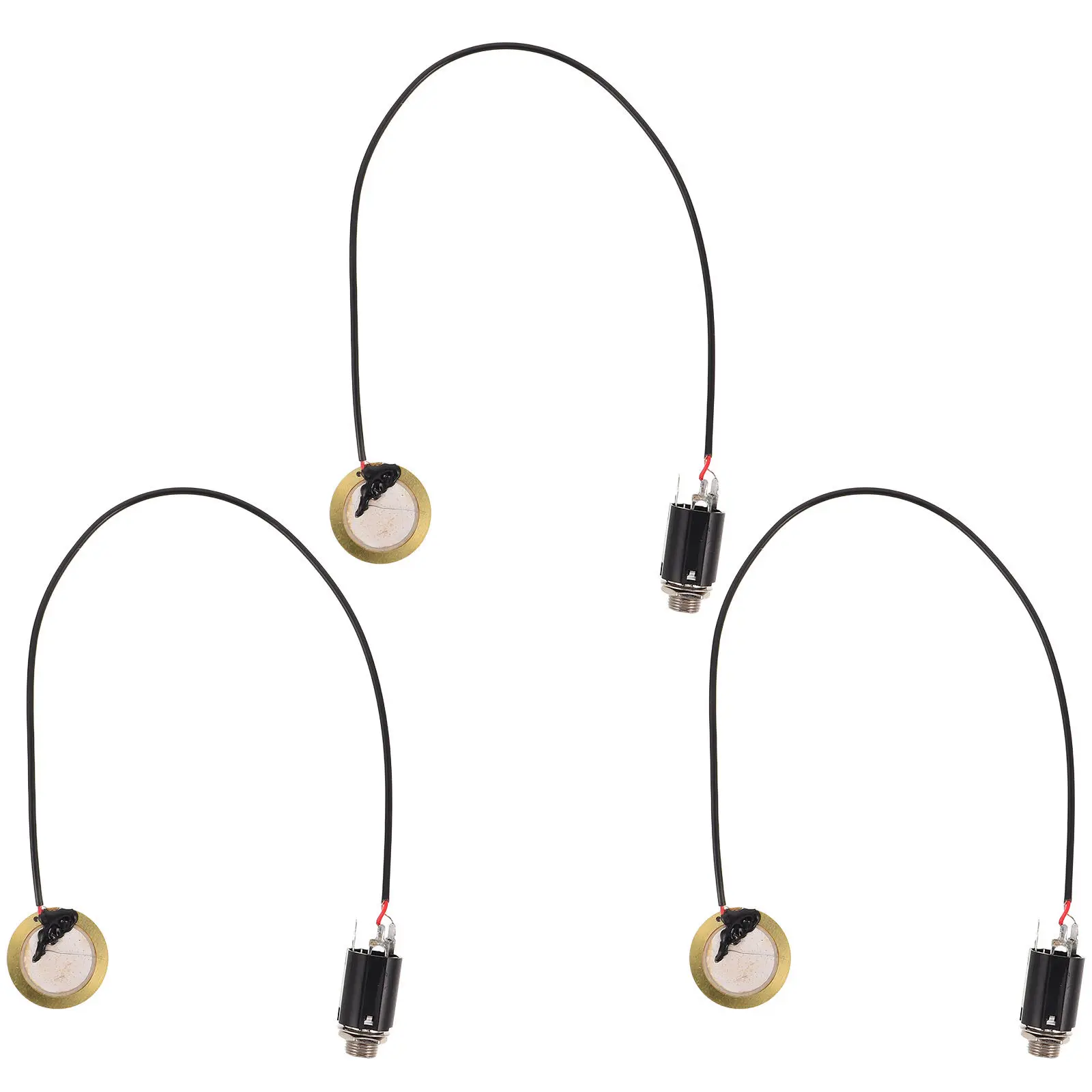 3Pcs Acoustic Instrument Pickup High Sensitivity Piezo Contact Microphone Transducer for Guitar Violin Ukulele Banjo Harp view 3
