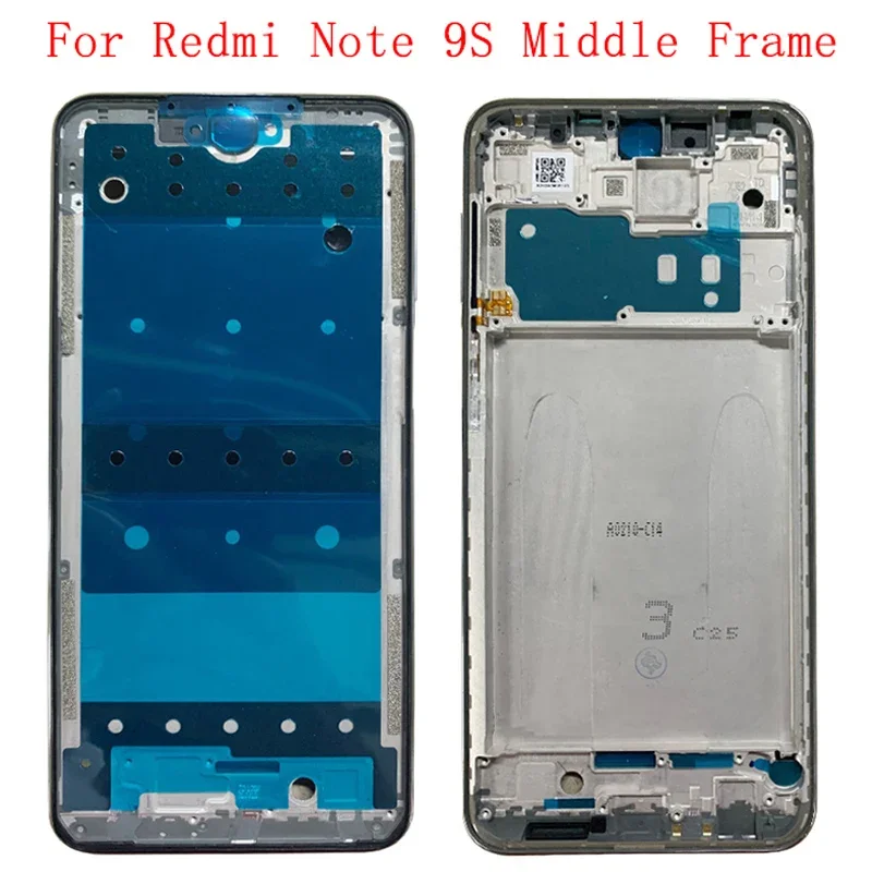 Middle Frame Bezel Plate Panel Chassis For Redmi Note 9S 9 Pro Phone Housing Metal LCD Frame Repair Parts