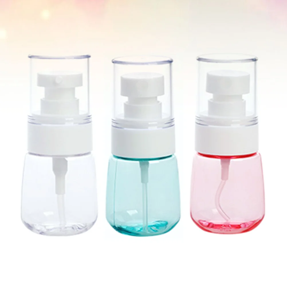 

3Pcs Plastic Empty Spray Bottles Leak Proof Nordic Style Portable Travel Perfume Water Dispenser Lightweight Reusable Set