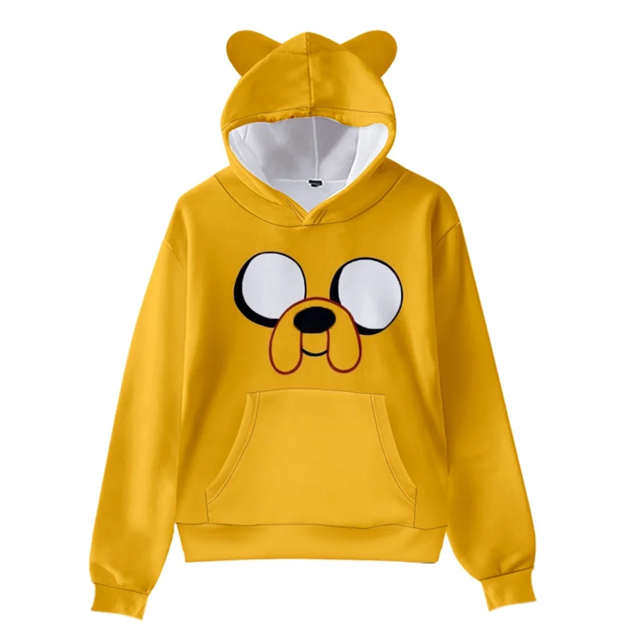 3 to 14 years kids hoodies Finn And Jake The Dog Face 3D printed sweatshirt boys girl anime cartoon jacket coat children clothes