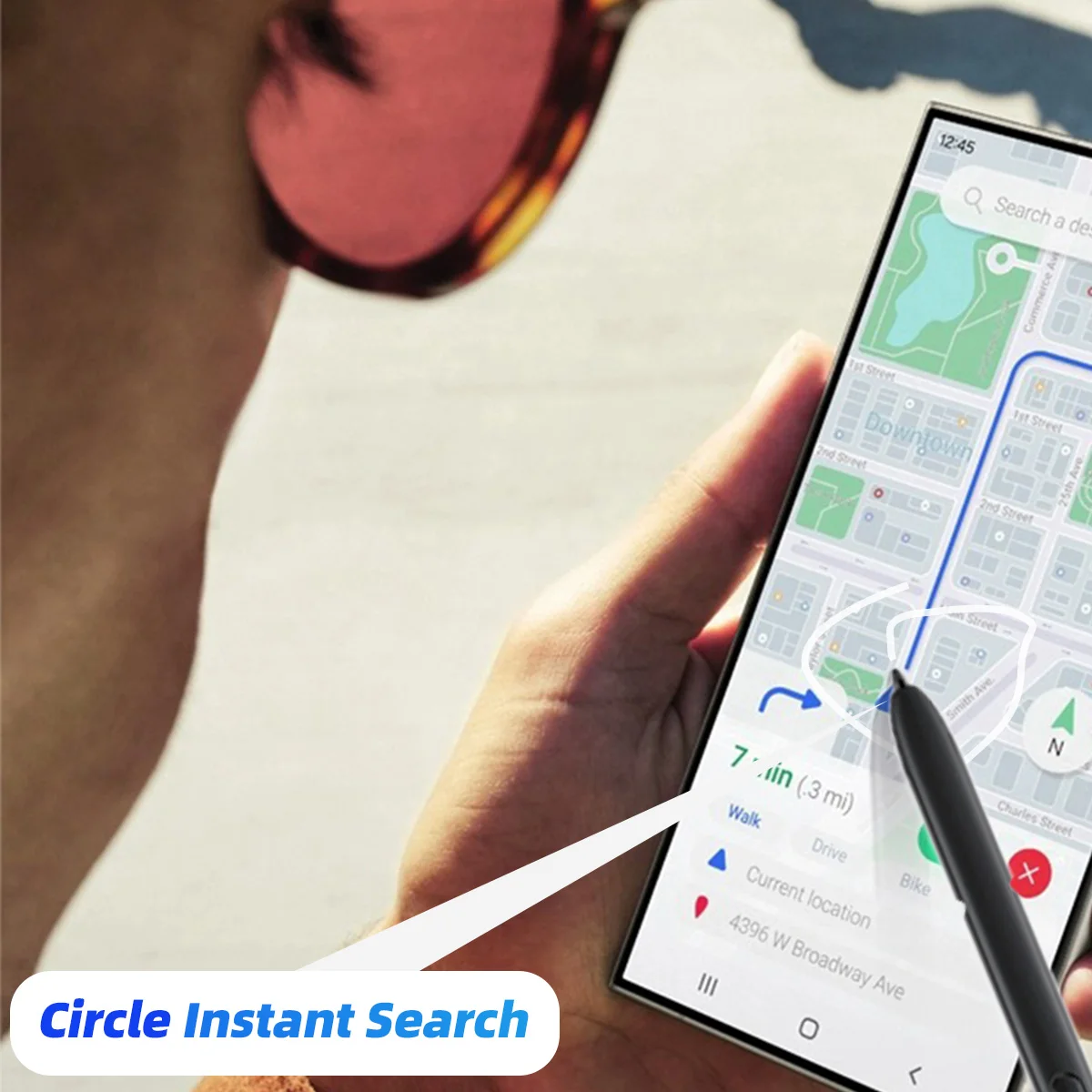 قلم شاشة لمس بديل لهاتف Samsung Galaxy S24 Ultra Stylus بدون قلم S متوافق مع البلوتوث، قلم شاشة لمس SPen