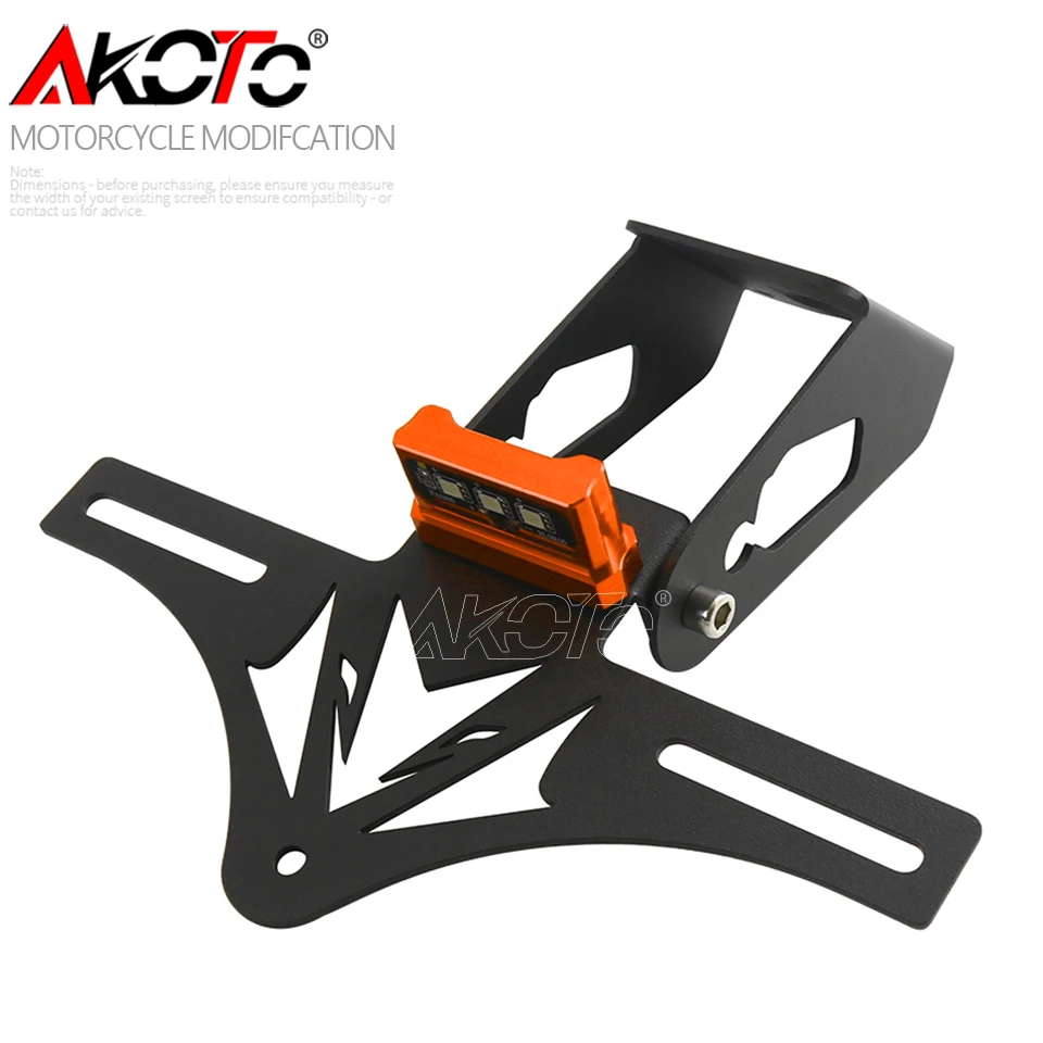 Motosiklet katlanabilir kuyruk düzenli plaka tutucu dönüş sinyal