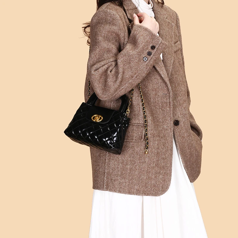 

Изысканная женская сумка через плечо, роскошная кожаная сумка через плечо, женская переходная сумка для работы на выходные