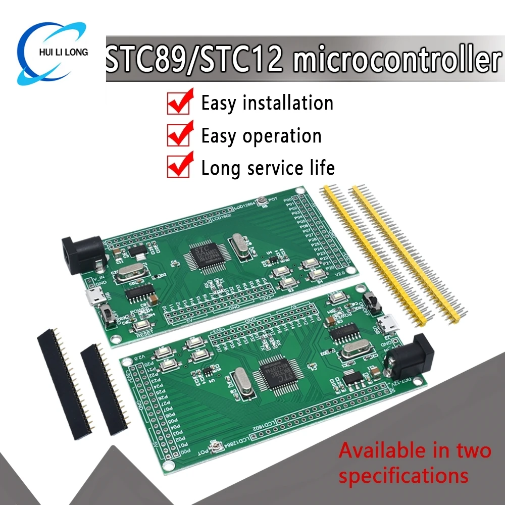 STC89C52 STC12C5A60S2 Mikrocontroller Mindestsystemplatine 51 Entwicklungsplatine LCD1602/LCD12864-Schnittstelle