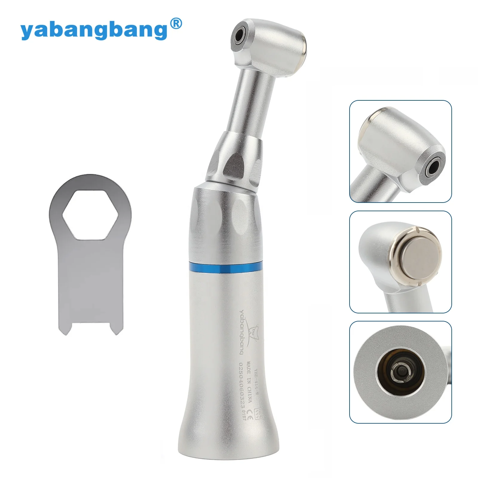 1:1 Contra Angle Low Speed Handpiece for 2.35mm CA Burs Push Button External Water Spray