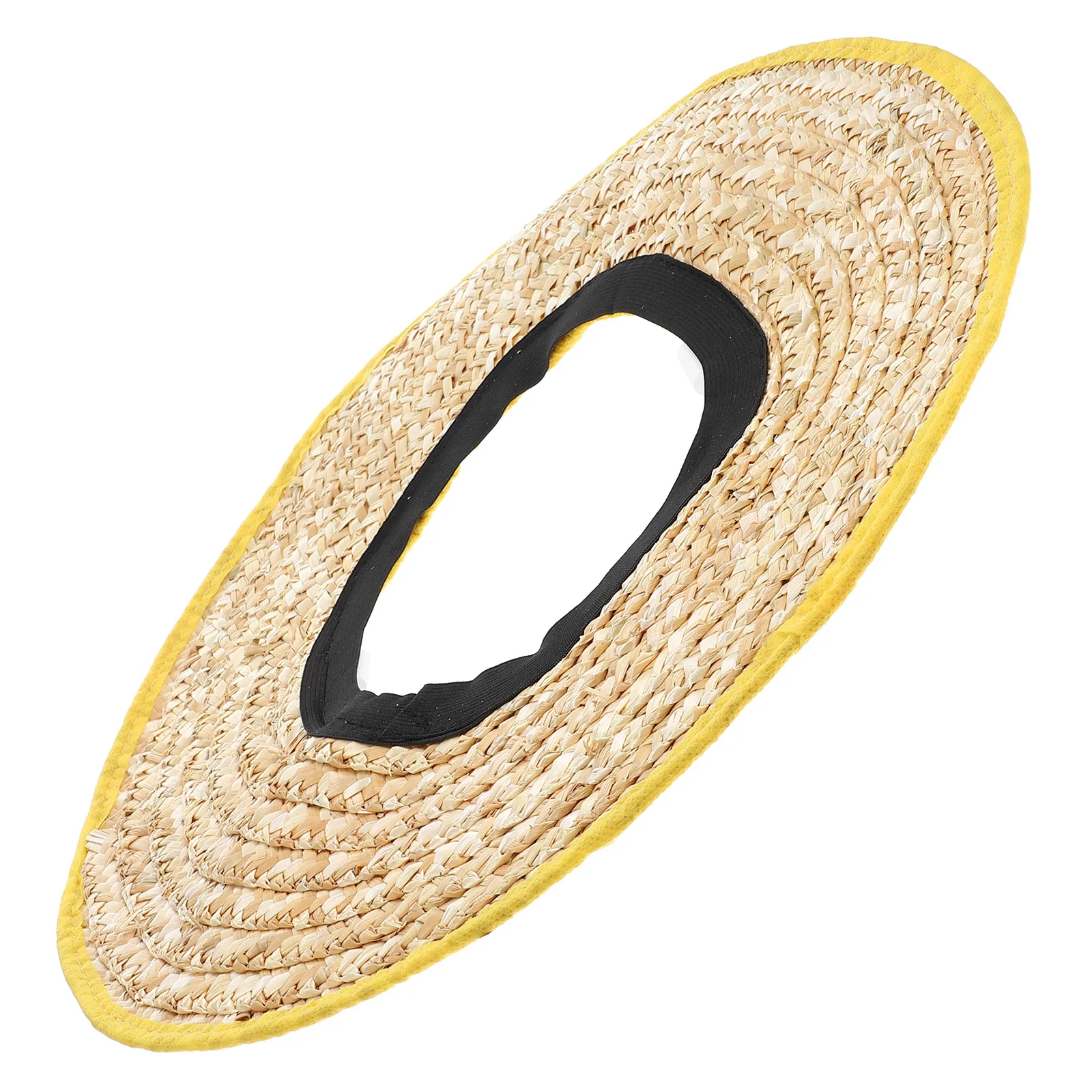 

Construction Sun Hat Hard Visor 45cm Diameter Straw Brim Sunshades Hard Hat Accessories Full Protection Safety Workers