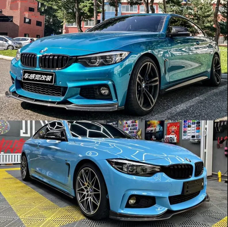 For BMW 4 Series F32 F33 F36 M-Sport Front bumper Lip Spoiler Splitters Lid Rear Diffuser Side Body Skirts Real Carbon Fiber