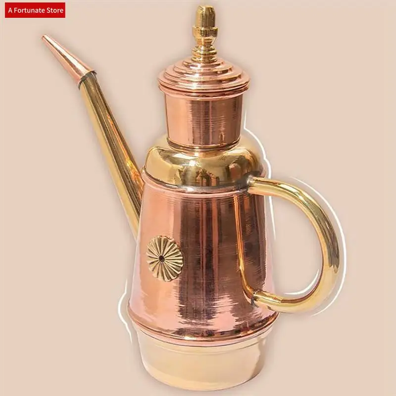 

Olive Oil Dispenser Bottle, Handmade Copper Oil Pot For Kitchen Restaurant Pizza Shop-A78G