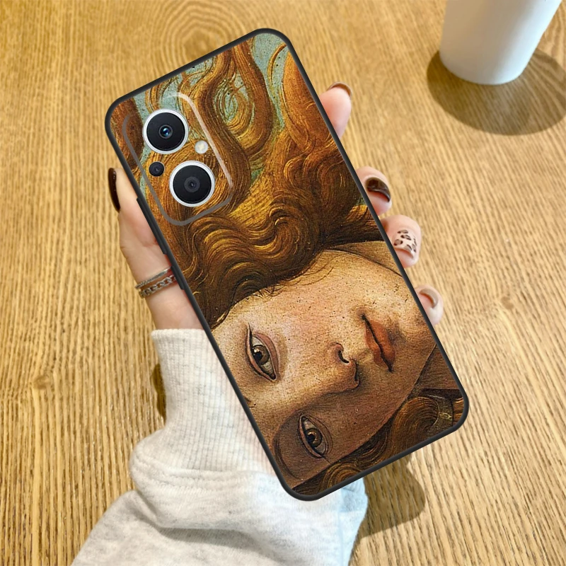 Art Painting Birth Of Venus Case For OPPO Reno 7 6 5 4 8 Lite 3 2Z 4Z 5Z 8T Find X3 X2 Neo Lite X5 X6 Pro Cover Shell