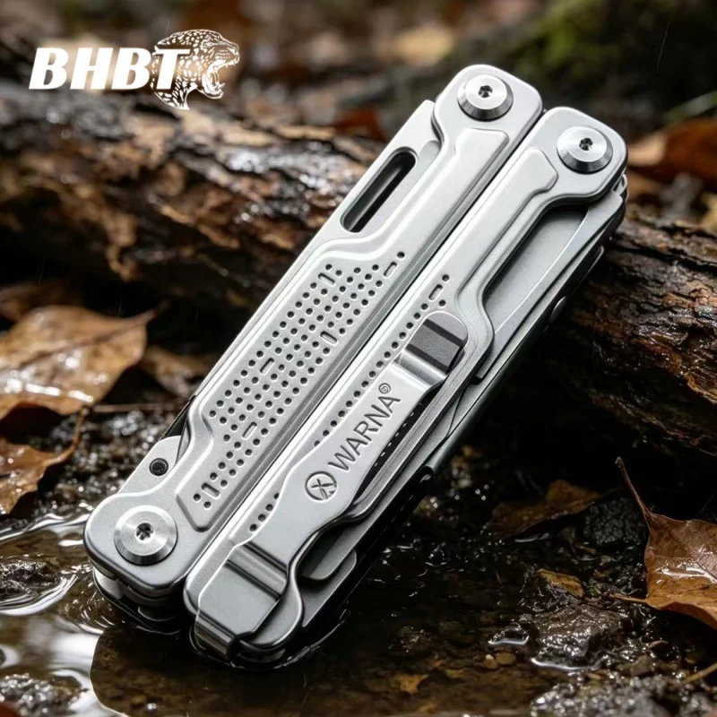 BHBT 19-in-1 Ark Multi functional Tool Pliers Steel Handle Black Stone Washed Copper Gasket Camping Home Emergency Equipment