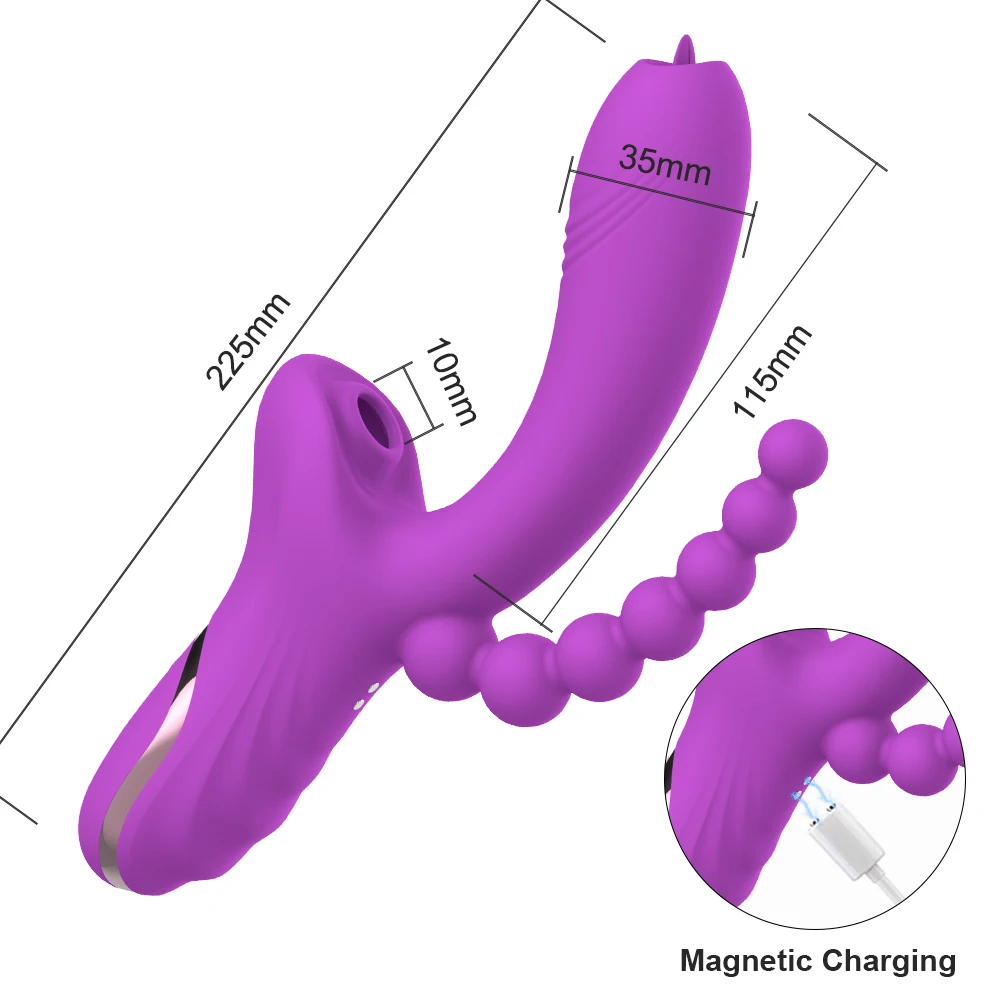 Vibrador de succión de clítoris 3 en 1 para mujer, succionador de clítoris femenino, estimulador de vacío, consolador, Juguetes sexuales, productos