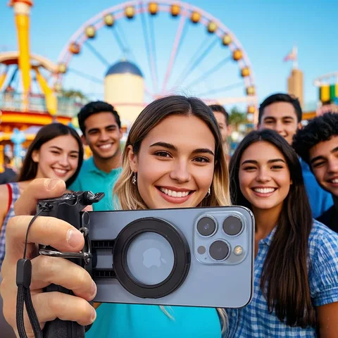 Штатив-штатив Magesafe Phone Grip для селфи, магнитный, беспроводной, Bluetooth, с пультом дистанционного управления для iPhone, Android, универсальный, все топ 12 рукоятка для камеры для iPhone - №11