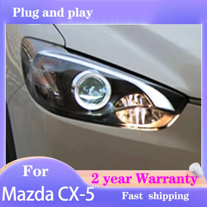 

Car Styling for Head Lamp for Mazda CX-5 Headlights DRL Turn Signal Low High Beam Projector Lens