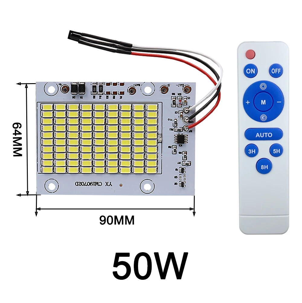 30W 50W 100W 200W Street Light Floodlight Solar Panel Integrated Home Garden Light With Remote Control Solar Floodlight