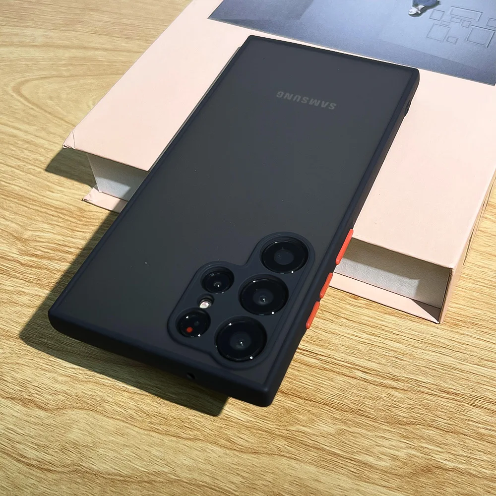 Neue Rüstung Stoßfest Fall Für Samsung Galaxy S24 S25 S21 S22 S23 Plus S20 S21 FE S24 Ultra 5G Haut Gefühl Schutzhülle Fall – Detail 2
