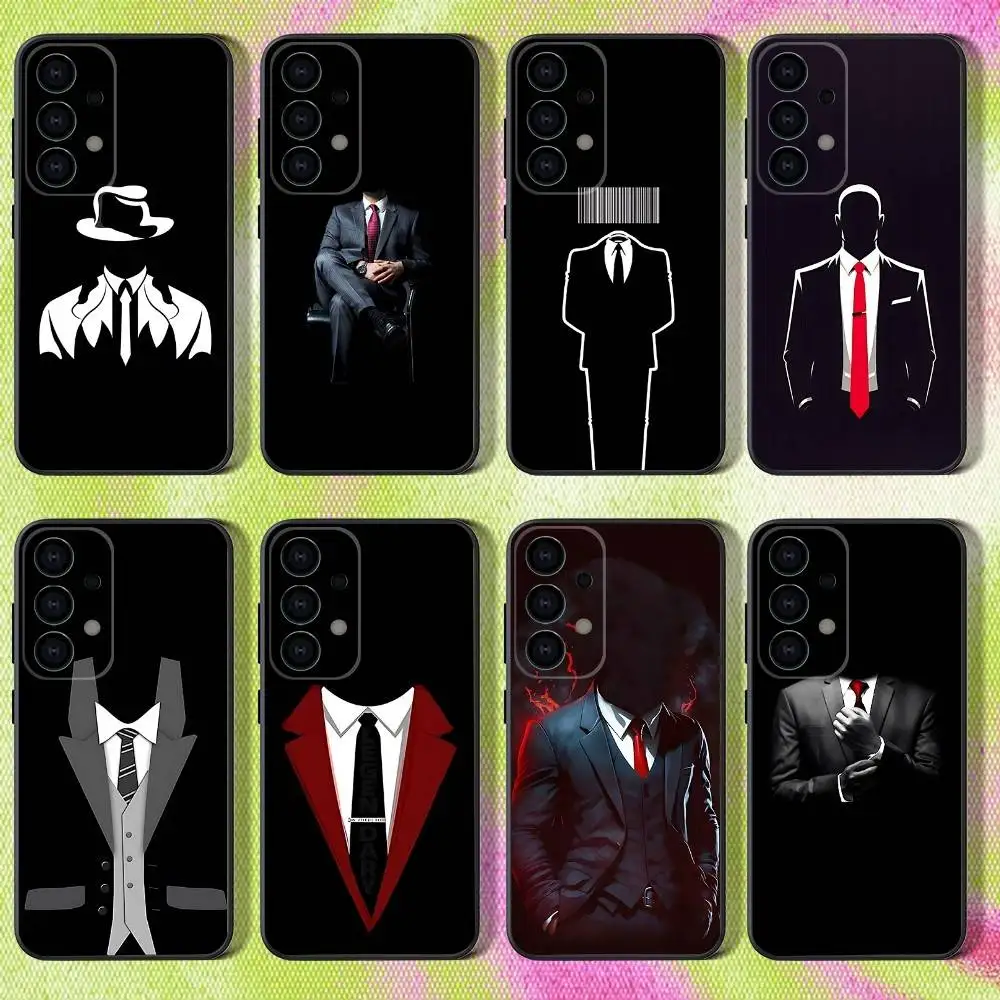 

Suit Up Tie Phone Case For Samsung S25,S24,S21,S22,S23,S30,Ultra,S20,Plus,Fe,Lite,Note,10,9,5G Black Cover