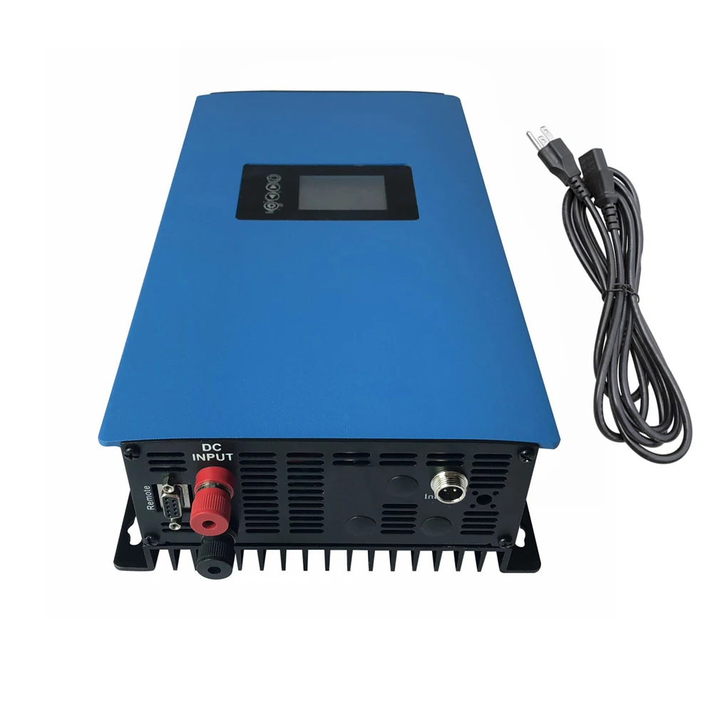 1000W LCD Solar Grid Tie inverter ,MPPT pure sine wave on grid inverter DC22-65V or 45-90V to 110V/ 230V AC low battery cut off