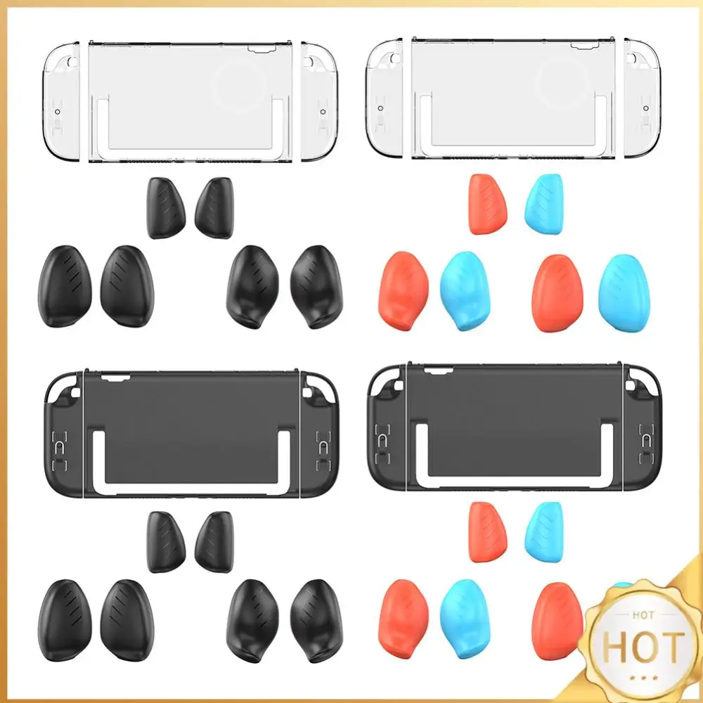 

for Nintendo for Switch 2 Crystal Protective Hard Case Cover Anti-Scratch PC Hard Cover Detachable Game Console Case with Grips