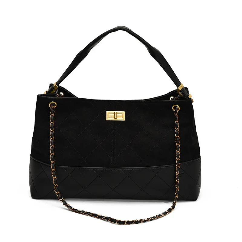 

2025 S/S Women‘s Luxury Tote & Underarm Bag, Genuine Leather Multi-way Crossbody Purse, Vintage Quilted Large Capacity Handbag