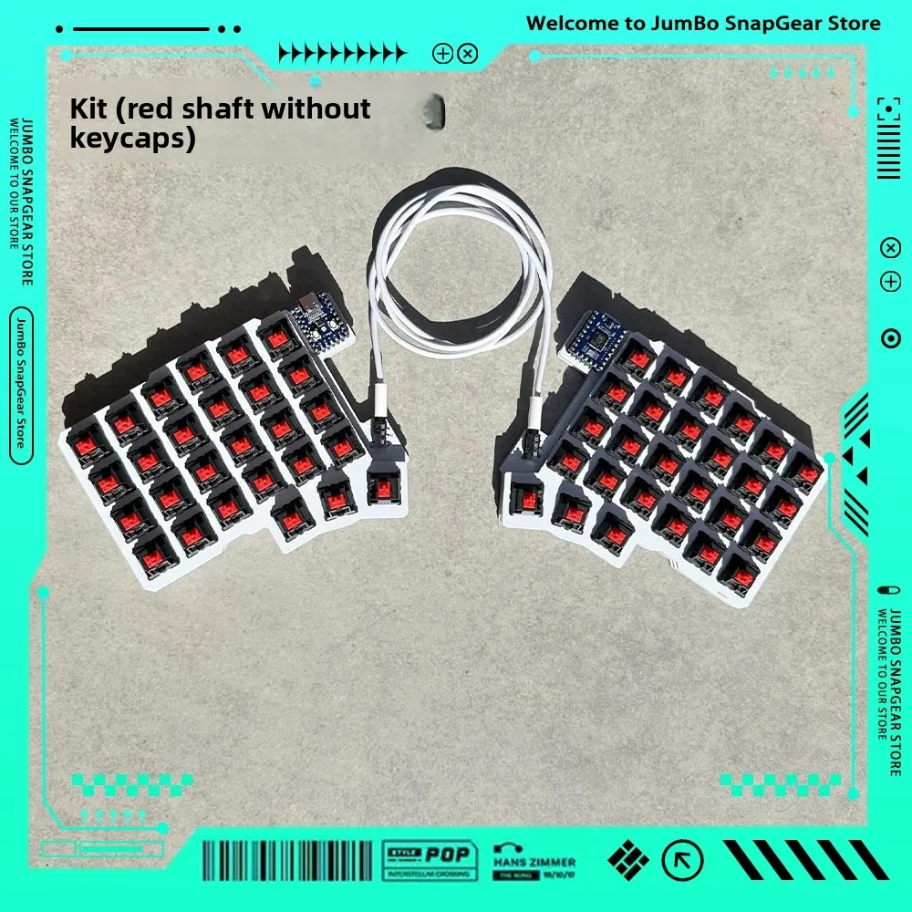 Silakka54 Split Wired Keyboard RP2040 Zero Support QMK/VIAL Hot Swap Keyboard Ergonomics Customized PC Laptop Gamer Accessories
