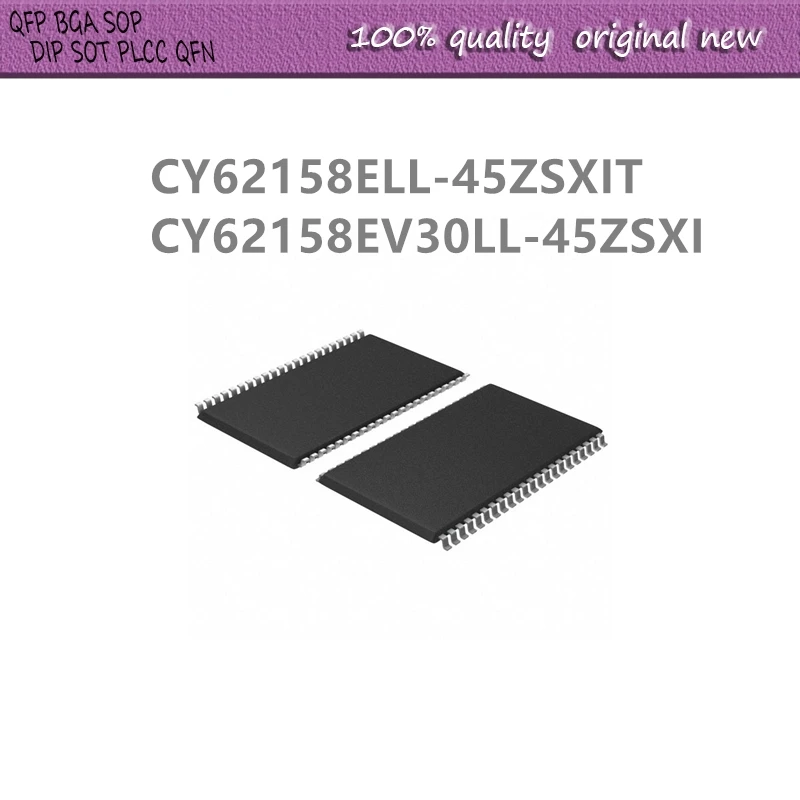 5Pcs/Lot CY62158ELL-45ZSXIT CY62158ELL CY62158EV30LL-45ZSXI CY62158EV30L TSOP44