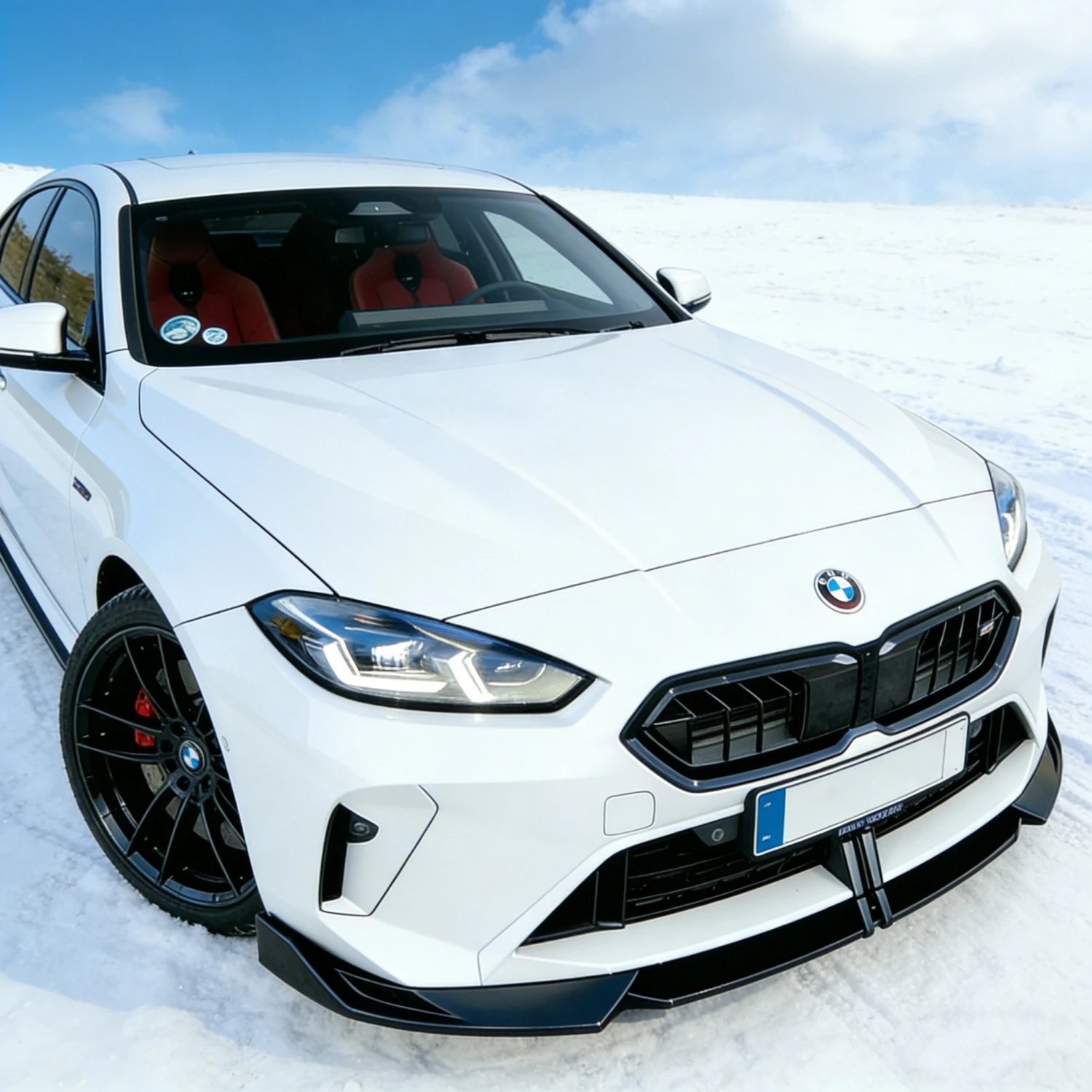 

3 PCS Car Front Bumper Lip Splitter For BMW 1 Series F70 M Sport 118i 120i 120d 128ti M135i 2024+ Gloss Black Tuning Bodykits
