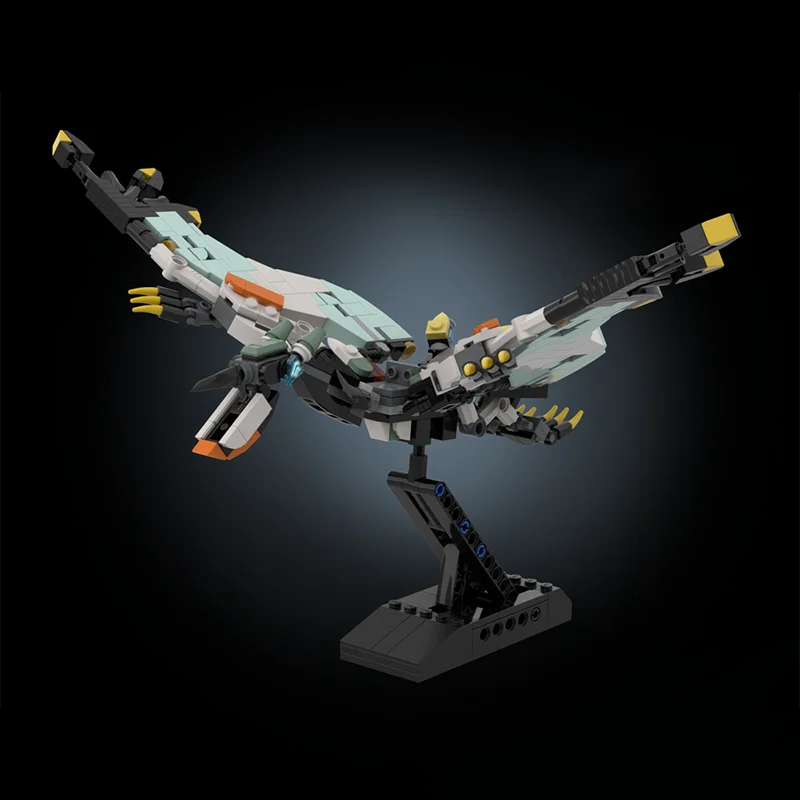 398 Uds figura coleccionable Waterwing (Horizon) monstruo creativo niños ladrillo juguete cumpleaños edificio bloques de regalo de Navidad