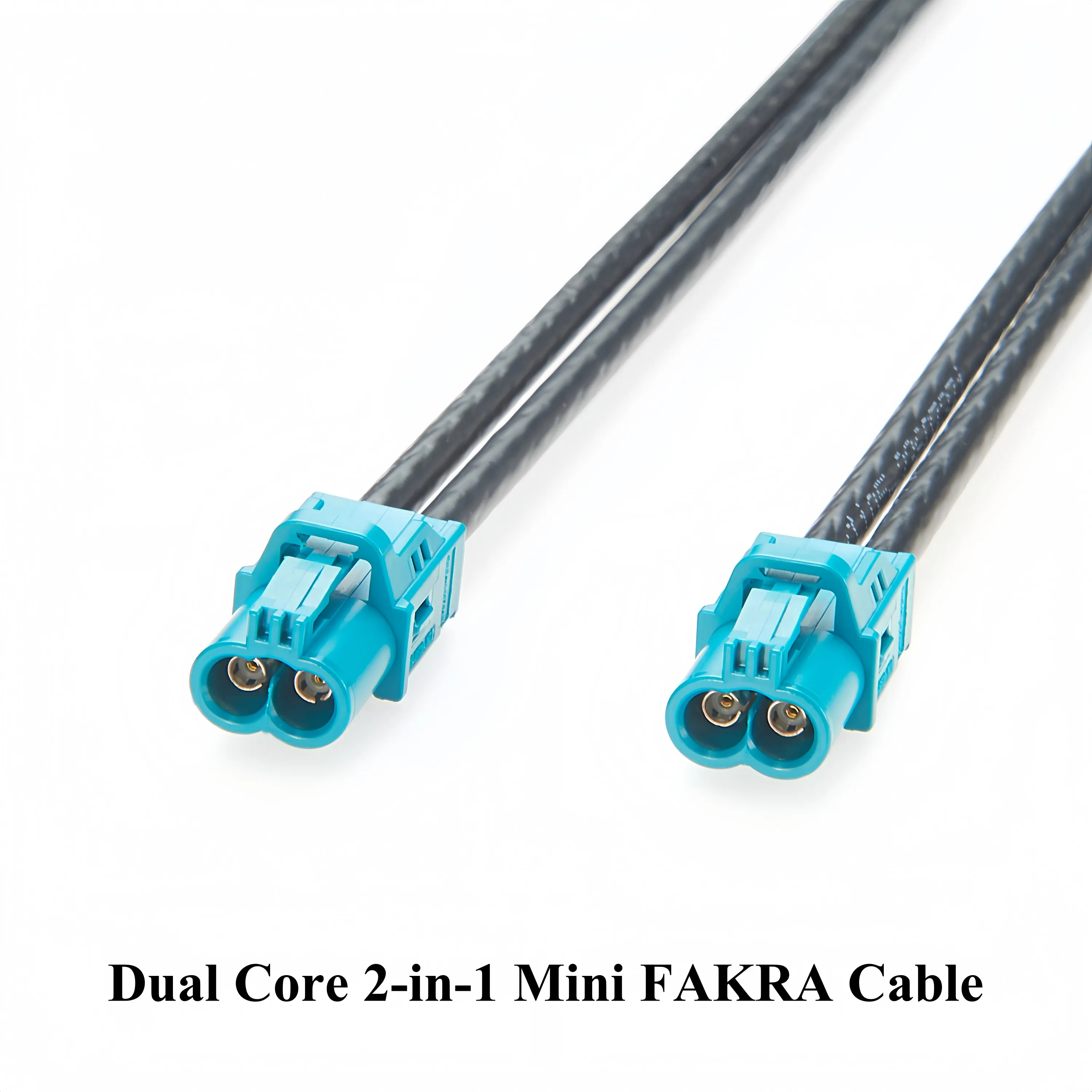 

2 In 1 Mini FAKRA Coaxial Cable Original Rosenberger AMK12B-1M4Z5-Z Dual Port HFM Mini FAKRA Connection Cable for Car Camera, 1m