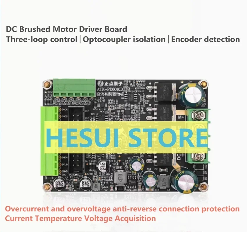 

Плата управления двигателем постоянного тока ATK-PD6010D, модуль с PID-регулятором, управление в замкнутом контуре, 600 Вт