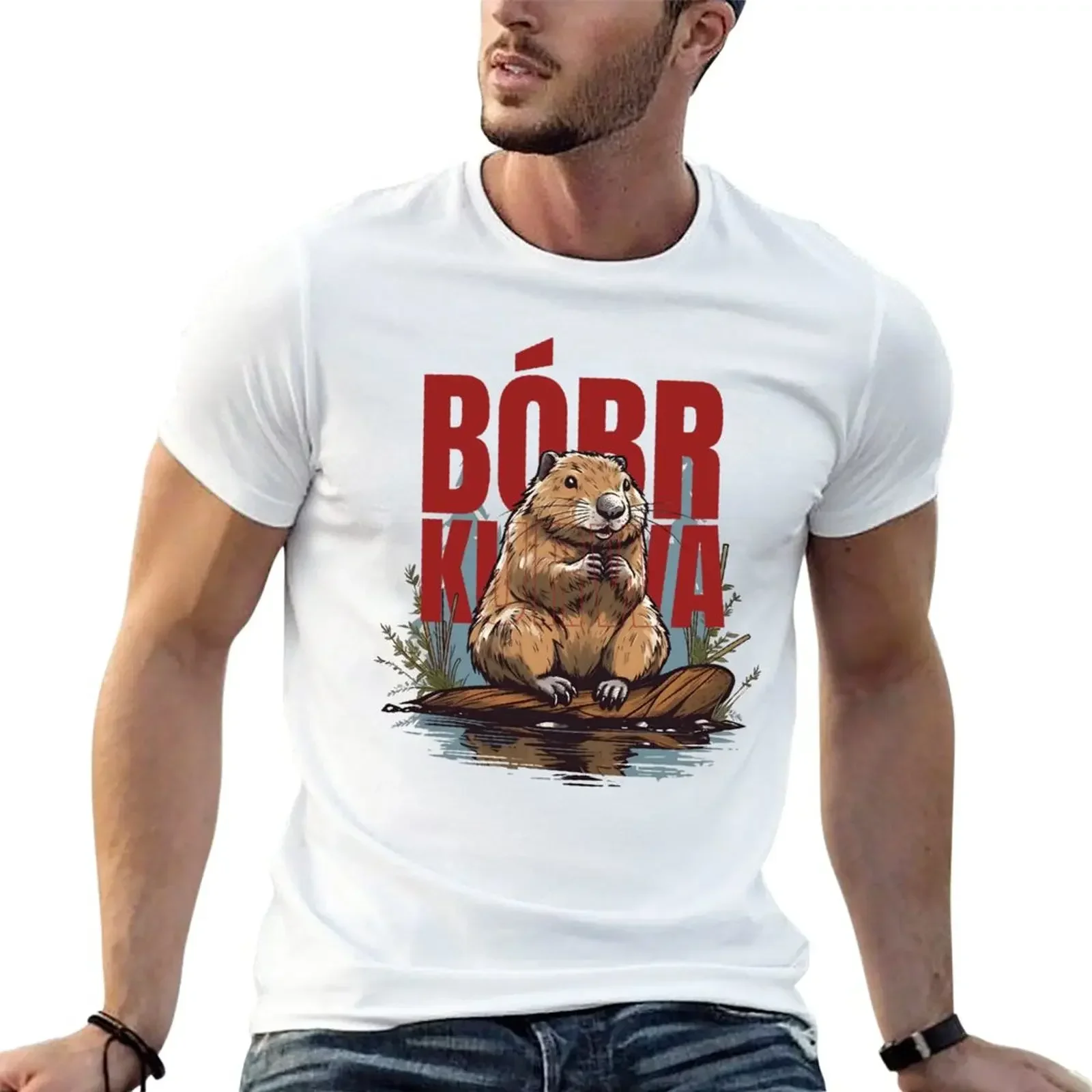 New Bobr Kua Bober Bobr, Beaver Boberek T-Shirt vintage clothes korean fashion t-shirts man mens vintage t shirts heavyweight