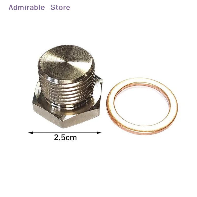 [W]OD Exhaust Pipe Fitting Flathead Screws Lambda Converter O2 Oxygen Sensor Plug Universal Thread M18*1.5