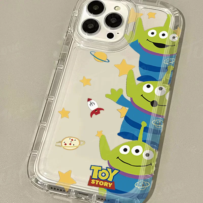 Disneys Lovely Toy Story Alien Phone Case for Infinix Note 30 12 G96 Smart 8 7 6 5 Hot 30i 9 Play Pro 4G 5G Clear Back Cover