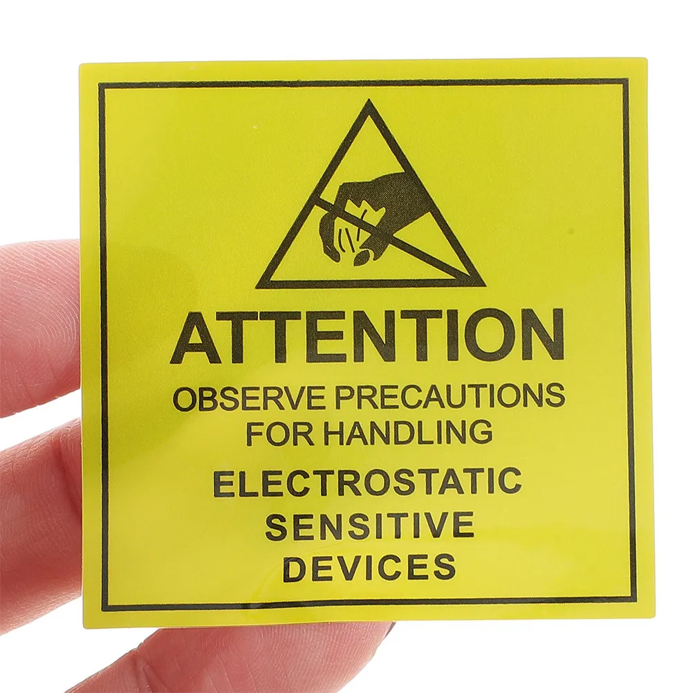 

200Pcs Anti Static Warning Stickers Self Adhesive Electrostatic Caution Labels for Electronic Static Sensitive Devices Safety