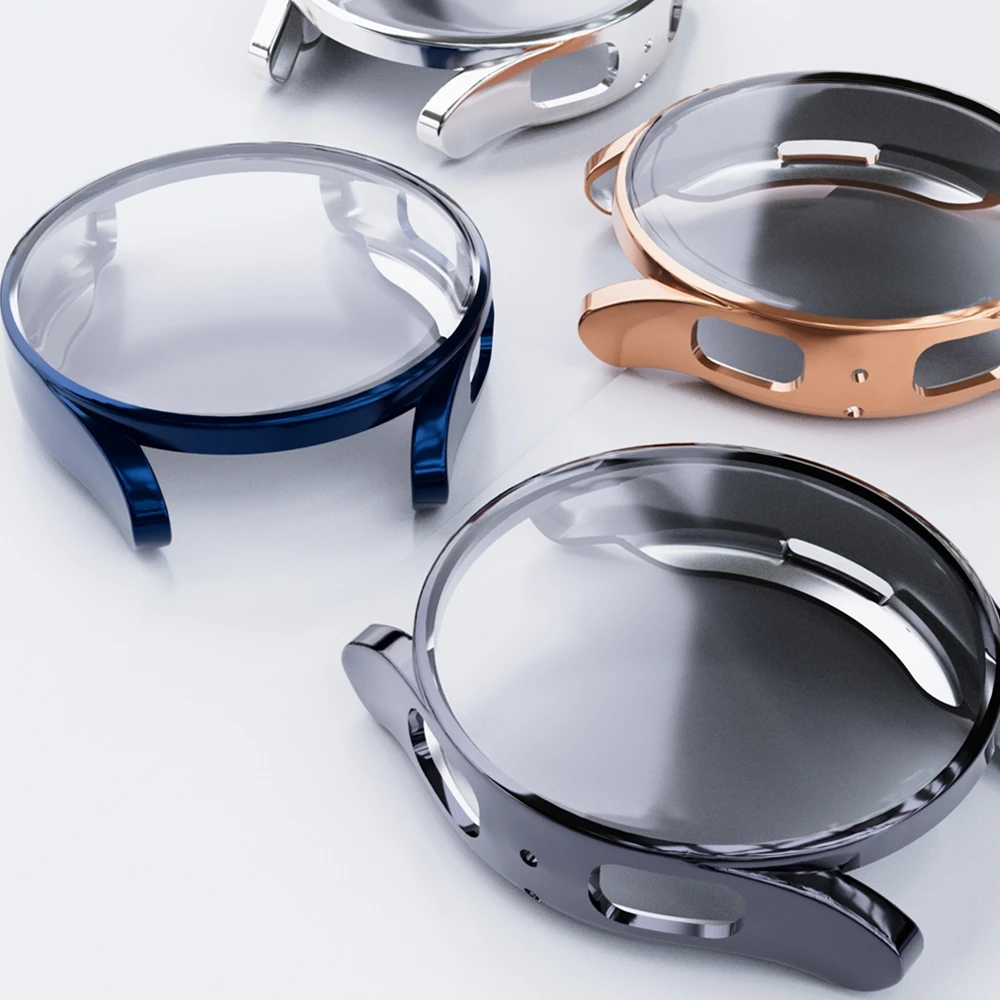 حافظة من البولي يوريثان لساعة سامسونج جالاكسي 5 40/44 مللي متر حامي watch5 قذيفة تصفيح شاملة إطار حماية الشاشة من السيليكون