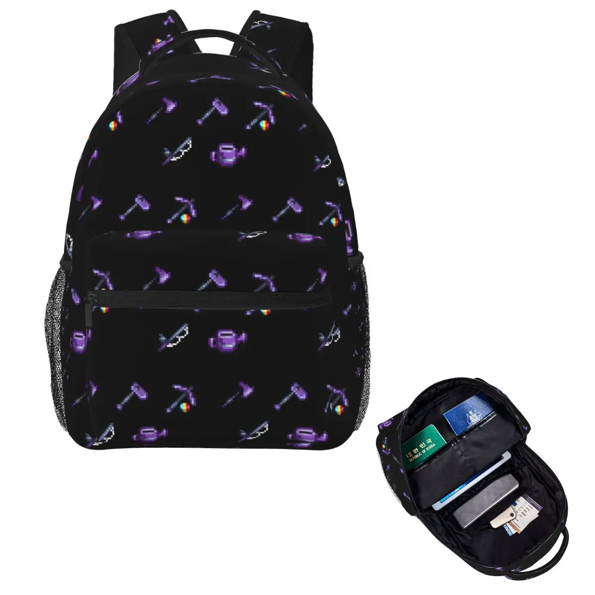 Farming Tools Student Backpack School Bag Hiking Travel Daypack for Boys Girls Fashion Bookbag Shoulder Bags