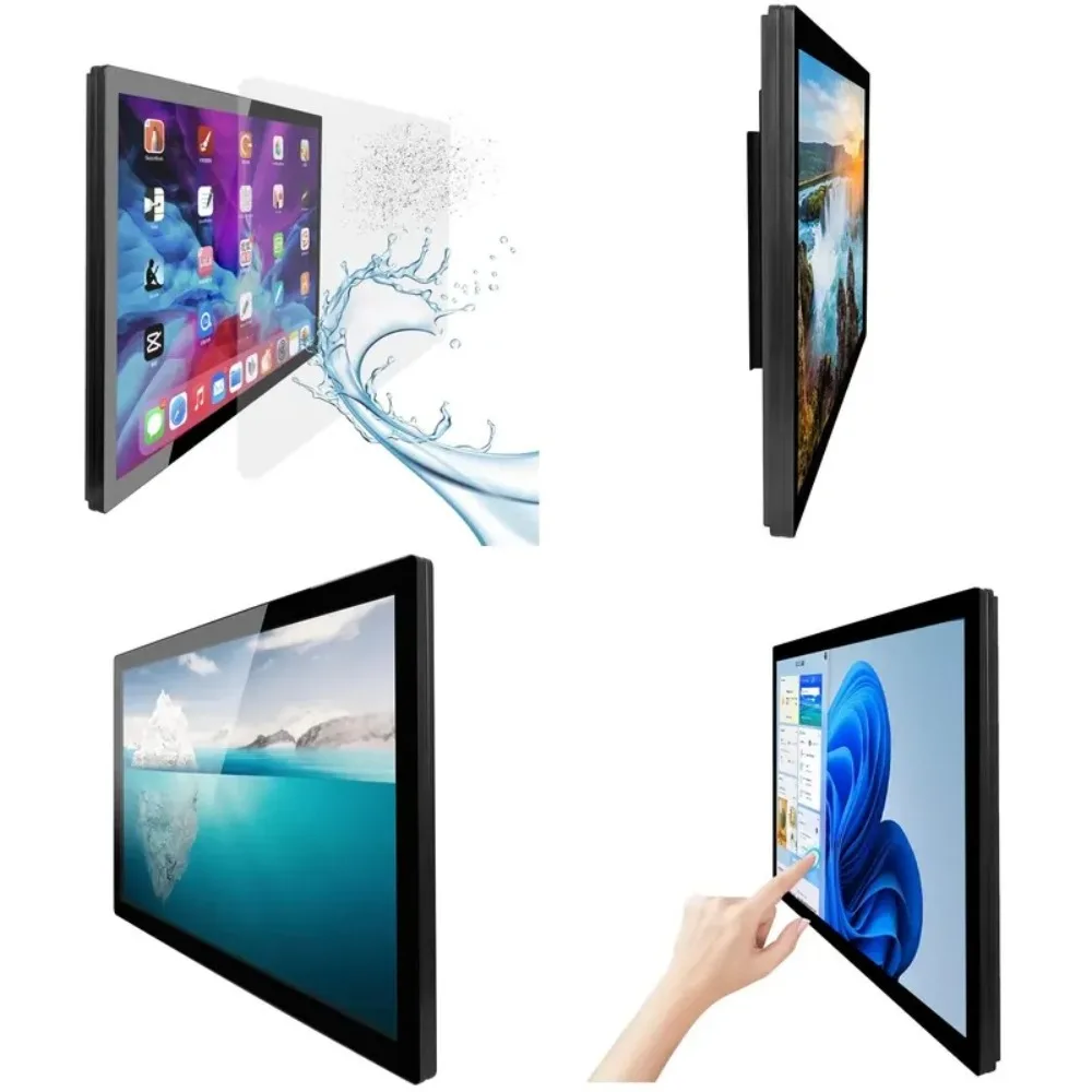 22 24 inch high quality low price IP65 Android wall mounted touch screen kiosk/ touch screen/digital signage screen
