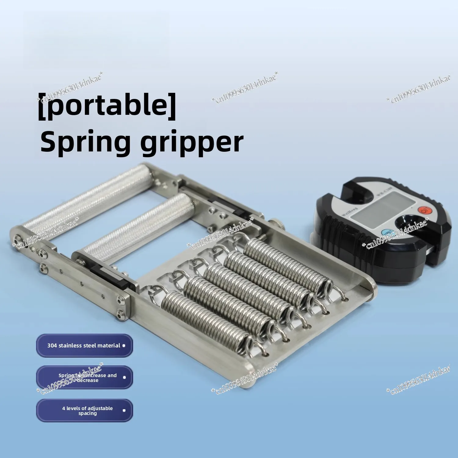 

Daqi Stainless Steel Spring Grip, Men's Professional Hand Training, Adjustable Grip Meter, Digital Display and Counting