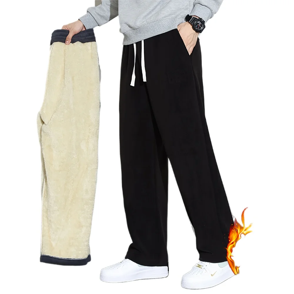 

2025 Новые мужские повседневные брюки и многофункциональные толстые зимние брюки на шерстяной подкладке — ветрозащитные и теплые брюки для мужчин в холодную погоду