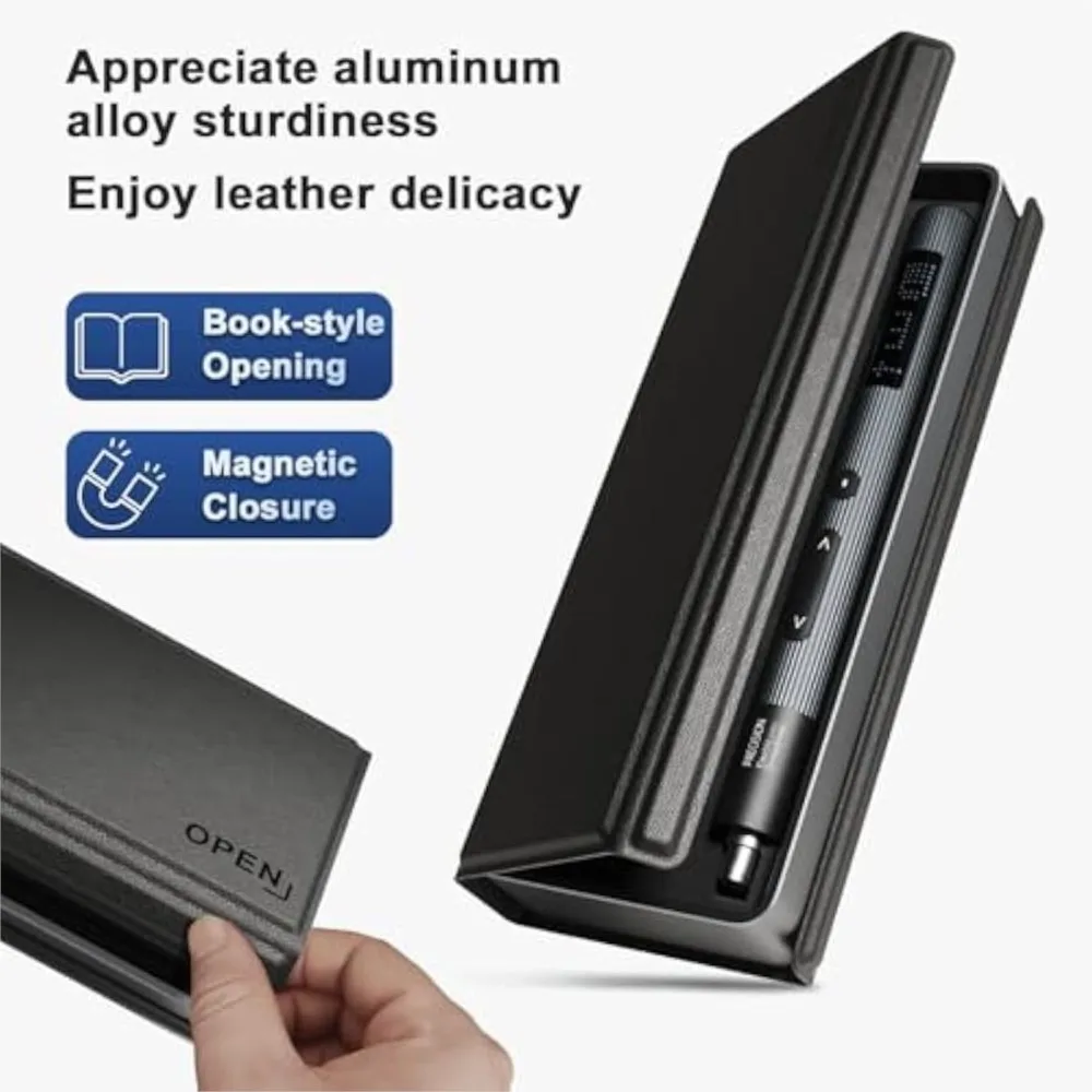 36 in 1 Tool Set Precision Electric Screwdriver Mini Kit with LED Screen Rechargeable Battery Power Repair with 0.3N.m Leather