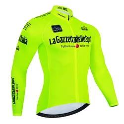 2023 Tour De Italy D'ITALIA Cycling Jersey Premium Anti-UV Long Sleeve Sweatshirt Cycling Suit Autumn Quick-Dry Racing Uniform