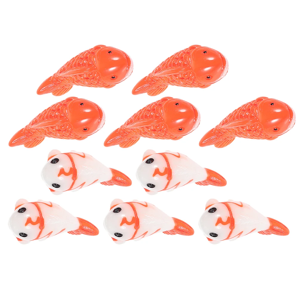 

10pcs Marine Animal Ornaments Mini Resin Fish Figurines Cartoon Decor Sculpture Aquarium Garden Landscape Bonsai Pet Supplies